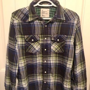 American Eagle Mens Medium Vintage Fit Flannel